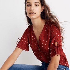 Madewell Daylight Tie-Sleeve Top